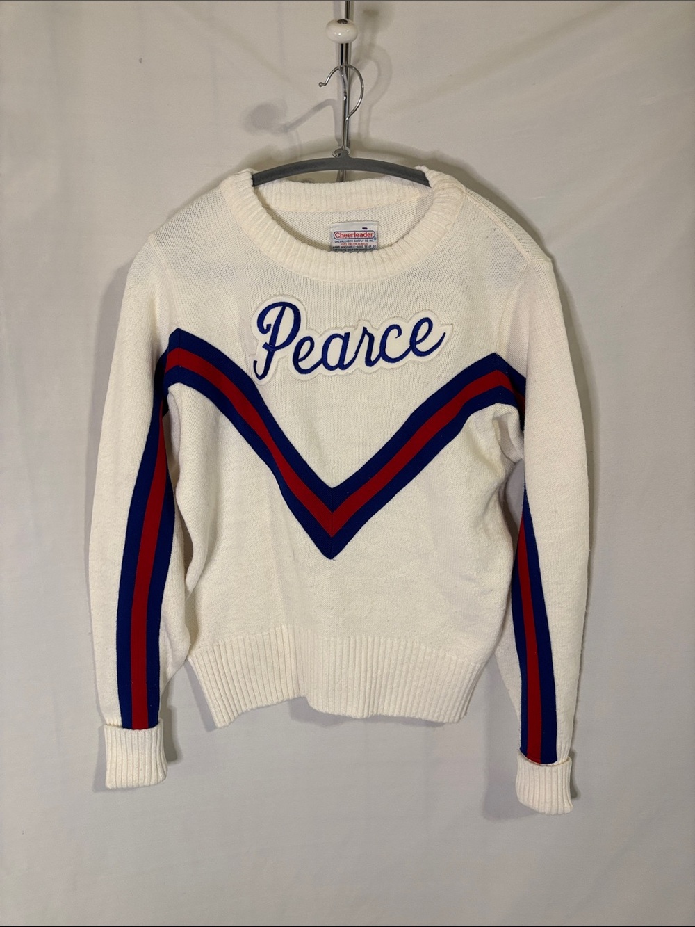 Vintage cheerleader sweater white size 36